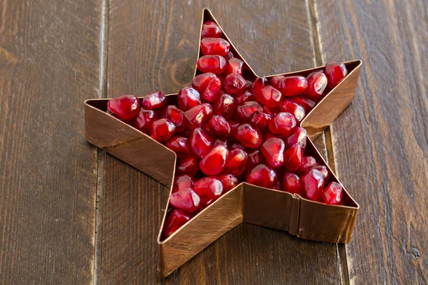 Fresh Organic Pomegranate Seeds — Stock Photo, Image