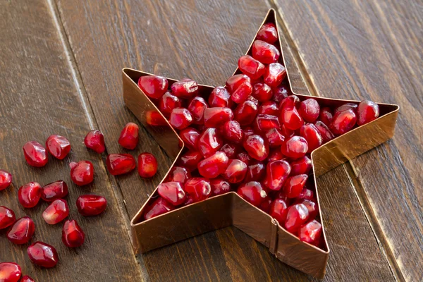 Fresh Organic Pomegranate Seeds — Stock Photo, Image