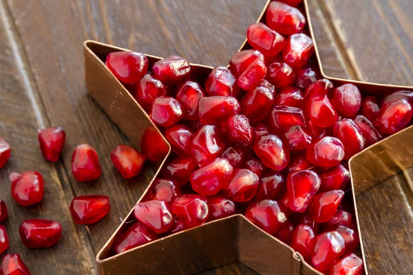 Fresh Organic Pomegranate Seeds — Stock Photo, Image