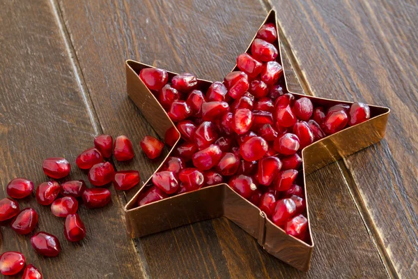 Fresh Organic Pomegranate Seeds — Stock Photo, Image