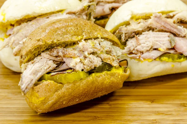 古典的なキューバの Medianoche サンドイッチ — ストック写真