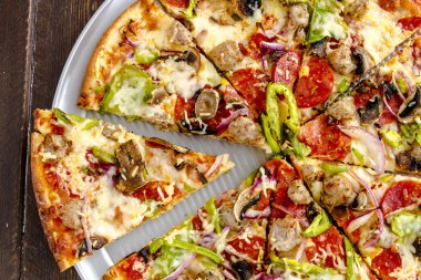 Yüce taze ince hamur Pizza