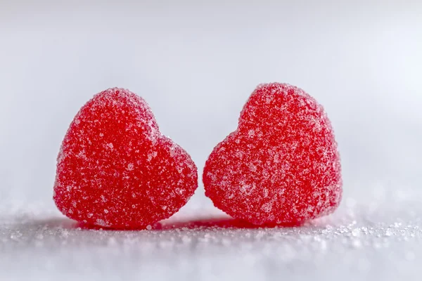 Valentinstag Herzensbonbons und Plätzchen — Stockfoto