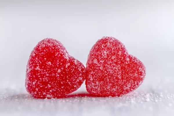 Valentines Coeur Bonbons et biscuits — Photo