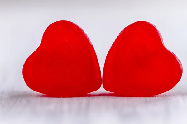 San Valentino Cuore Caramelle e biscotti — Foto Stock