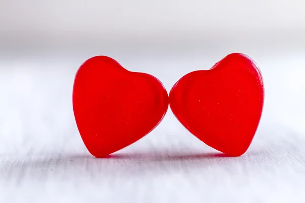 San Valentino Cuore Caramelle e biscotti — Foto Stock