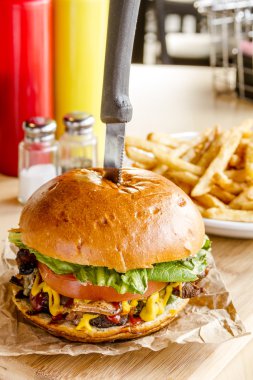Gurme Pub Hamburger ve patates kızartması