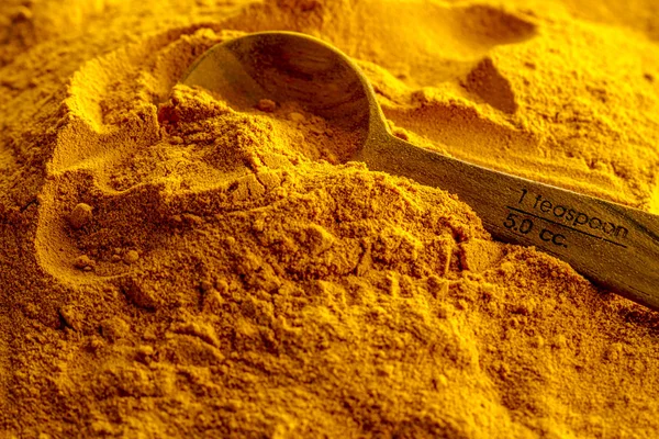 Powder Turmerik Kuning Organik — Stok Foto