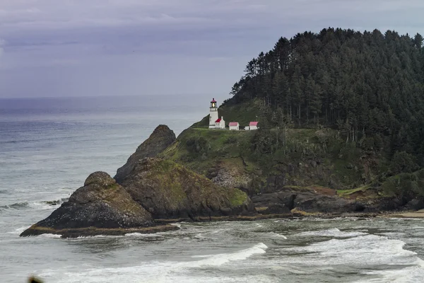 Heceta cabeça histórica Oregon farol — Fotografia de Stock