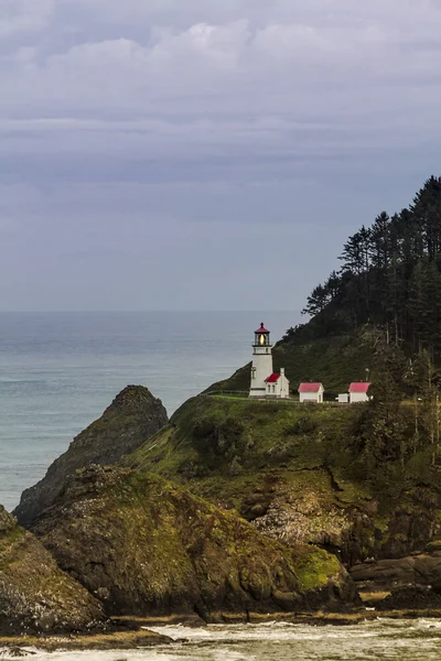 Hecetas historiske fyrtårn i Oregon – stockfoto