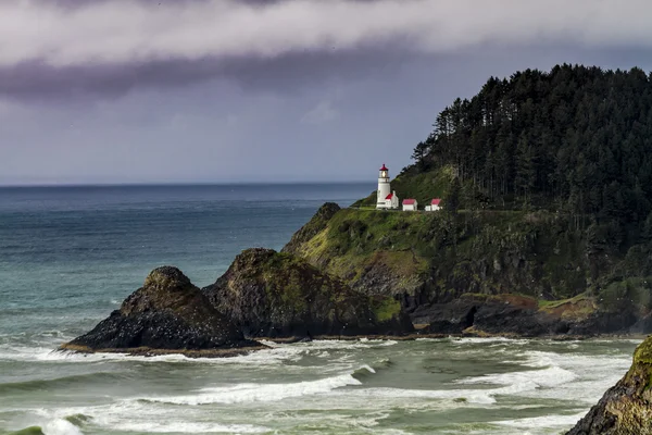 Heceta Head Lighthouse te ondernemen historische Oregon — Stockfoto