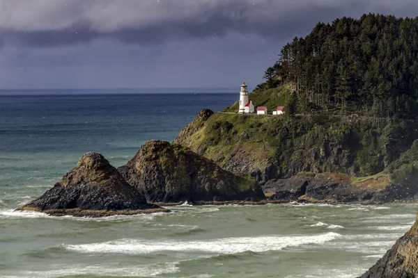 Heceta cabeça histórica Oregon farol — Fotografia de Stock