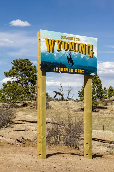 State Border Welcome Signs — Stock Photo, Image