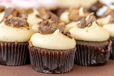Ekranda çeşitli Cupcakes