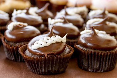 Ekranda çeşitli Cupcakes