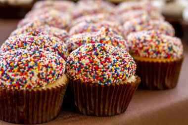 Ekranda çeşitli Cupcakes