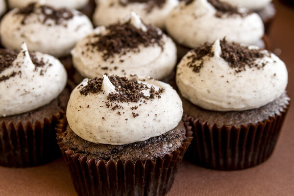 Assorted Cupcakes on Display
