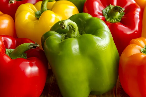 Quente doce e pimenta variedades de pimenta — Fotografia de Stock