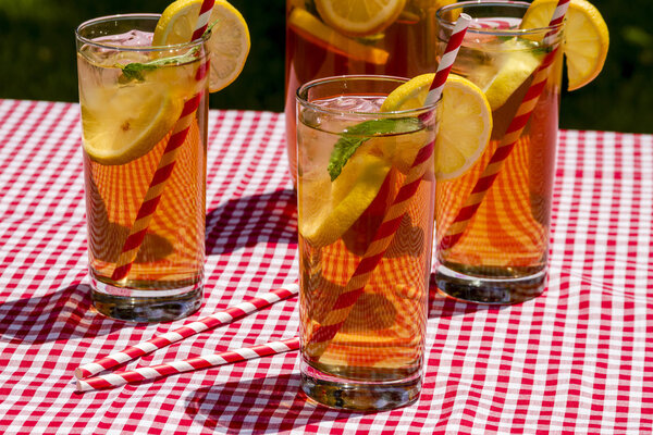 Fresh Brewed Ice Tea on the Patio