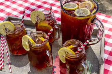 Grand Junction, Colorado'da piknik buzlu çay