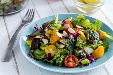 Organic Super Food Vegetarian Salad clipart