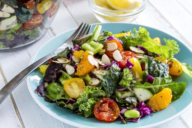 Organik süper Gıda Vejetaryen salata