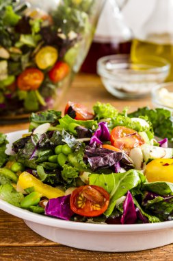 Organik süper Gıda Vejetaryen salata