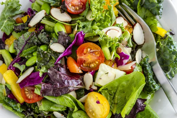 Salad Vegetarian Super Makanan Organik — Stok Foto