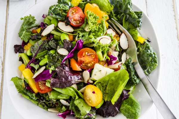 Insalata vegetariana super alimentare biologica — Foto Stock