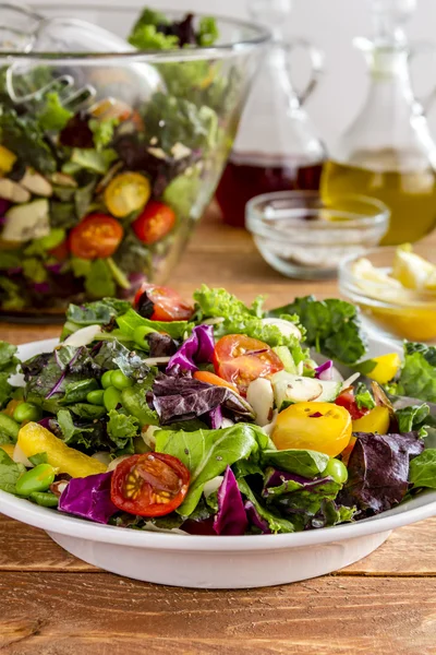 Vegetariánský salát Super biopotravin — Stock fotografie