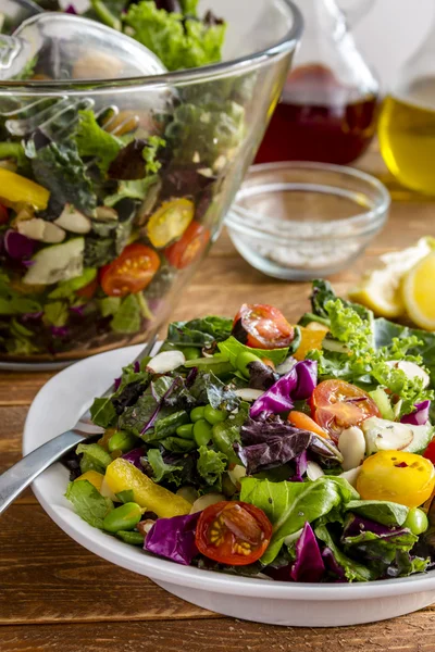 Super comida orgânica Salada vegetariana — Fotografia de Stock