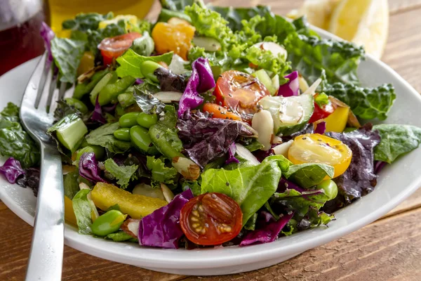 Super comida orgânica Salada vegetariana — Fotografia de Stock