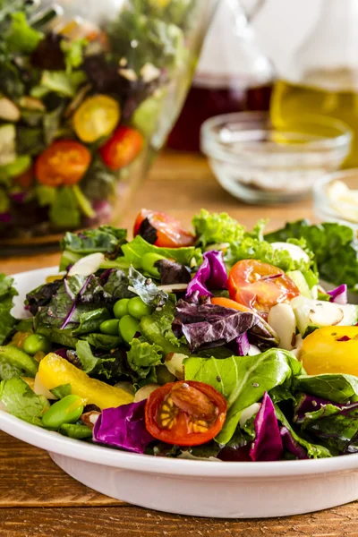 Organic Super Food Vegetarian Salad — Stock Image Organic Super Food Vegetarian Salad Royalty Free Stock Photos