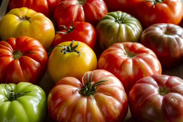 Assortment of Fresh Heirloom Tomatoes — Stock Photo, Image