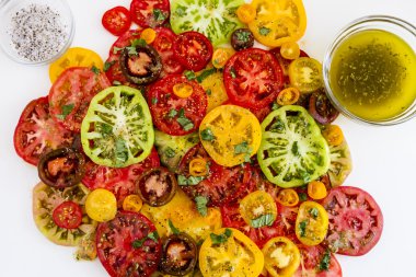 Asma ripe domates çeşitleri dilim