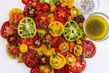 Asma ripe domates çeşitleri dilim