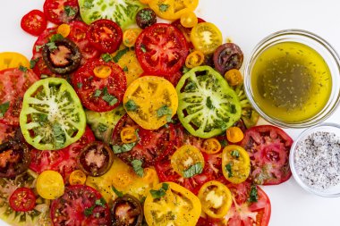 Asma ripe domates çeşitleri dilim