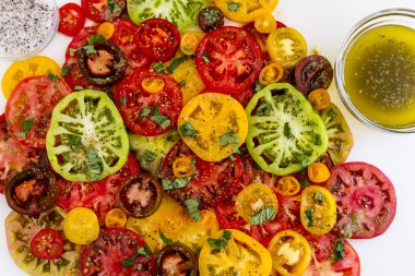 Asma ripe domates çeşitleri dilim