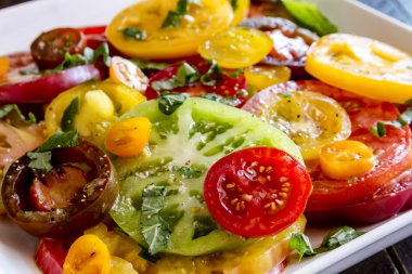 Asma ripe domates çeşitleri dilim