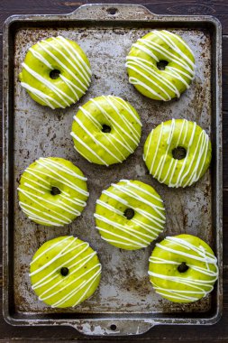 Homemade Baked Caramel Apple Donuts