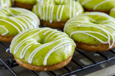 Homemade Baked Caramel Apple Donuts