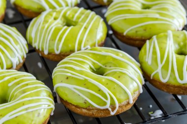 Homemade Baked Caramel Apple Donuts