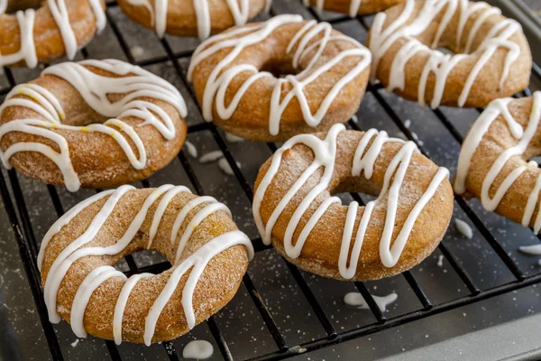 Caseiro assado canela abóbora rosquinhas — Fotografia de Stock