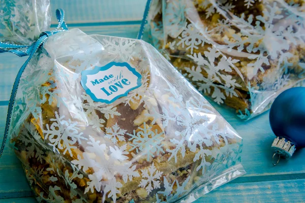 Chocolate Shortbread Holiday Cookies — Stock Photo, Image