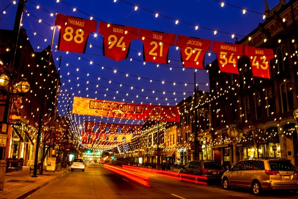 Denver Larimer Square NFL United à Orange — Photo