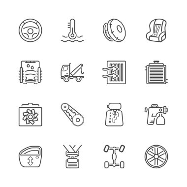 oto parçaları ince çizgi Iconset 2