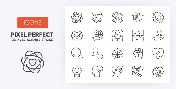 Printing industry thin line icon set. Outline symbol collection. Editable vector stroke. 256x256 Pixel Perfect scalable to 128px, 64px...