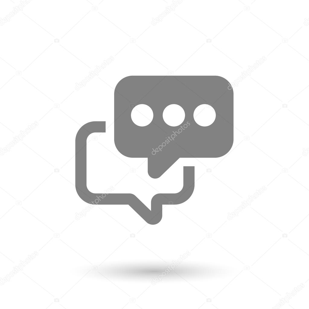 Flat Chat Icon Background Vector Image By C Art Co Vector Stock