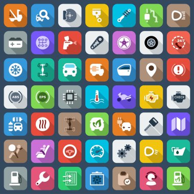 flat iconset motor colorful