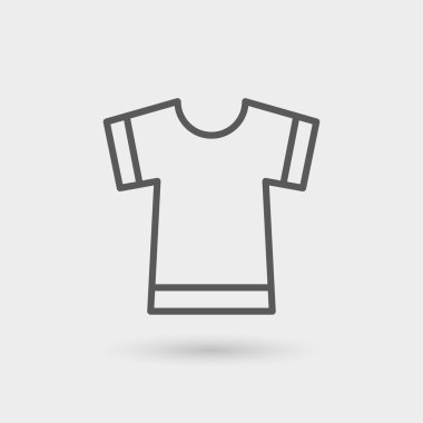 Giysi ince çizgi simgesi